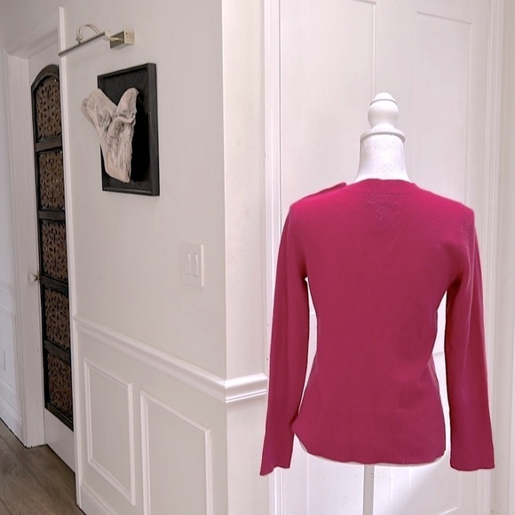 Fenn Wright Manson Womens Pink Cashmere Crew Neck Sweater Medium Quiet Luxury - Picture 2 of 9